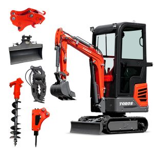 Mini Pelle Compacte TOROS 1.2 Tonnes – Performance & Polyvalence